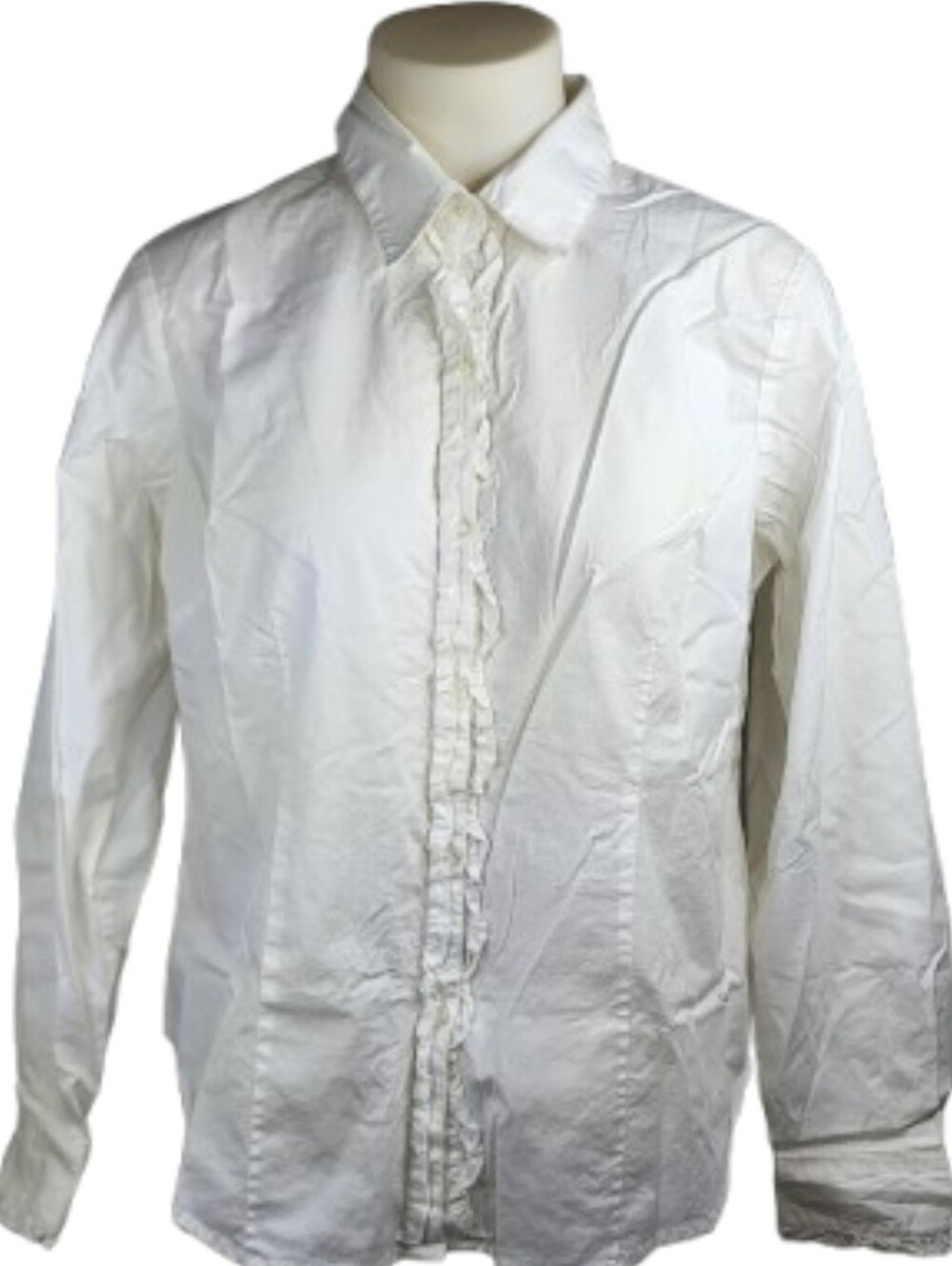 Stonebridge Sport White Button Down Top Sz 14